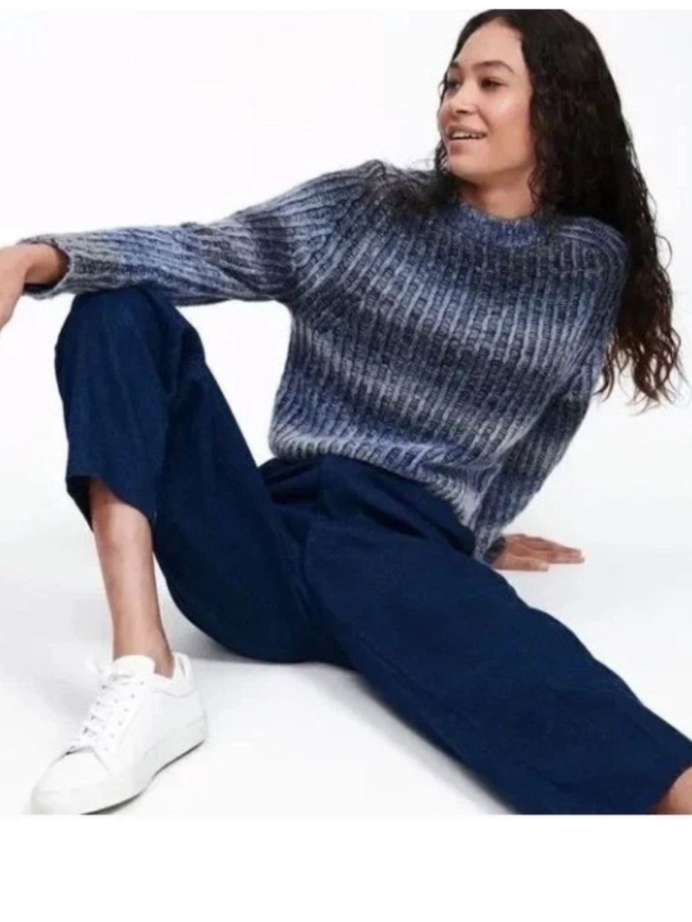 Naadam ribbed space dyed sweater